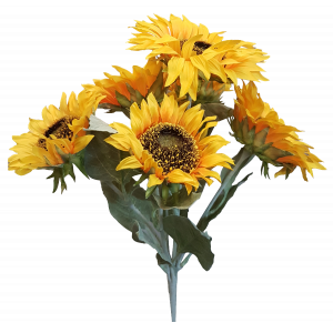44cm Sunflower Bush x5