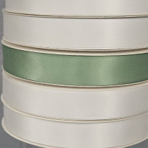 Sage Green Double Sided Satin Ribbon 25mm 100yards - P577