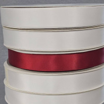 Scarlet Double Sided Satin Ribbon 25mm 100yards - P310