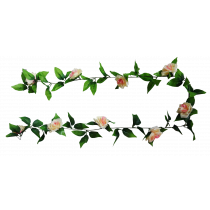 200cm  Rose Garland 9 Flowers 