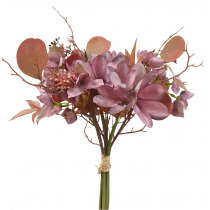 S3951Mve Mauve Dried Frangipani Hydrangea Bouquet