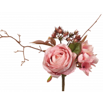 Dusty Pink Dried Rose Hydrangea Bouquet S3952DPnk