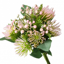 S7555LtPnk 32cm Light Pink Allium Bouquet