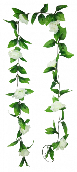 200cm  Rose Garland 9 Flowers 