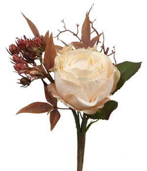 Cream Dried Rose Hydrangea Bouquet S3952Crm 