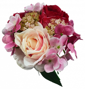 29cm Rose Hydrangea Bouquet	