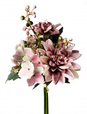 40cm Dahlia Hydrangea Bouquet	