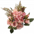 Dried Pink Rose & Hydrangea Bush S3112Pnk