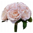S7503Pch Peach Pink Rose Bouquet by 9 Artificial wedding Bouquet 